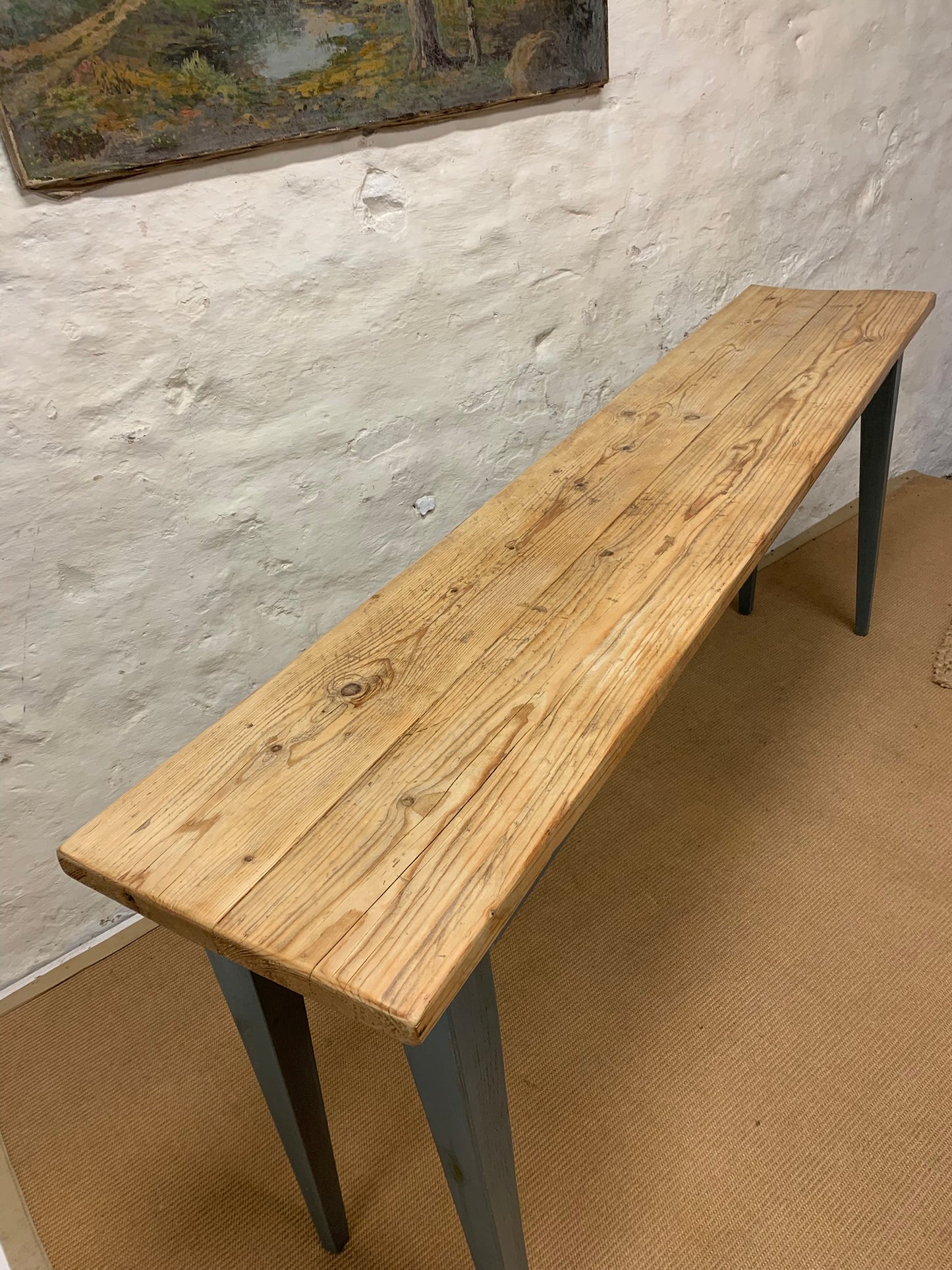 Hand Painted Pine  Console Table