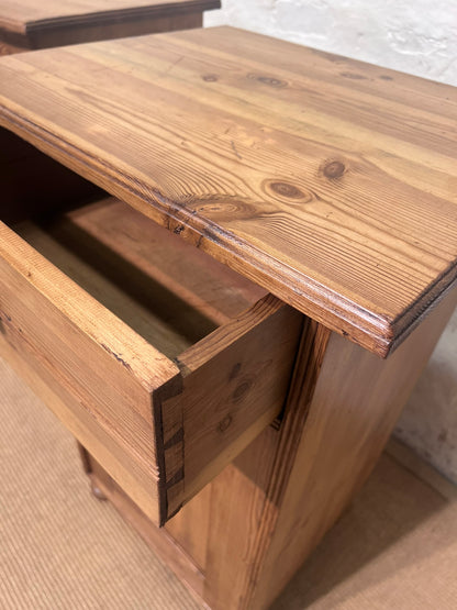 Pair of Antique Pine Bedside Cabinets