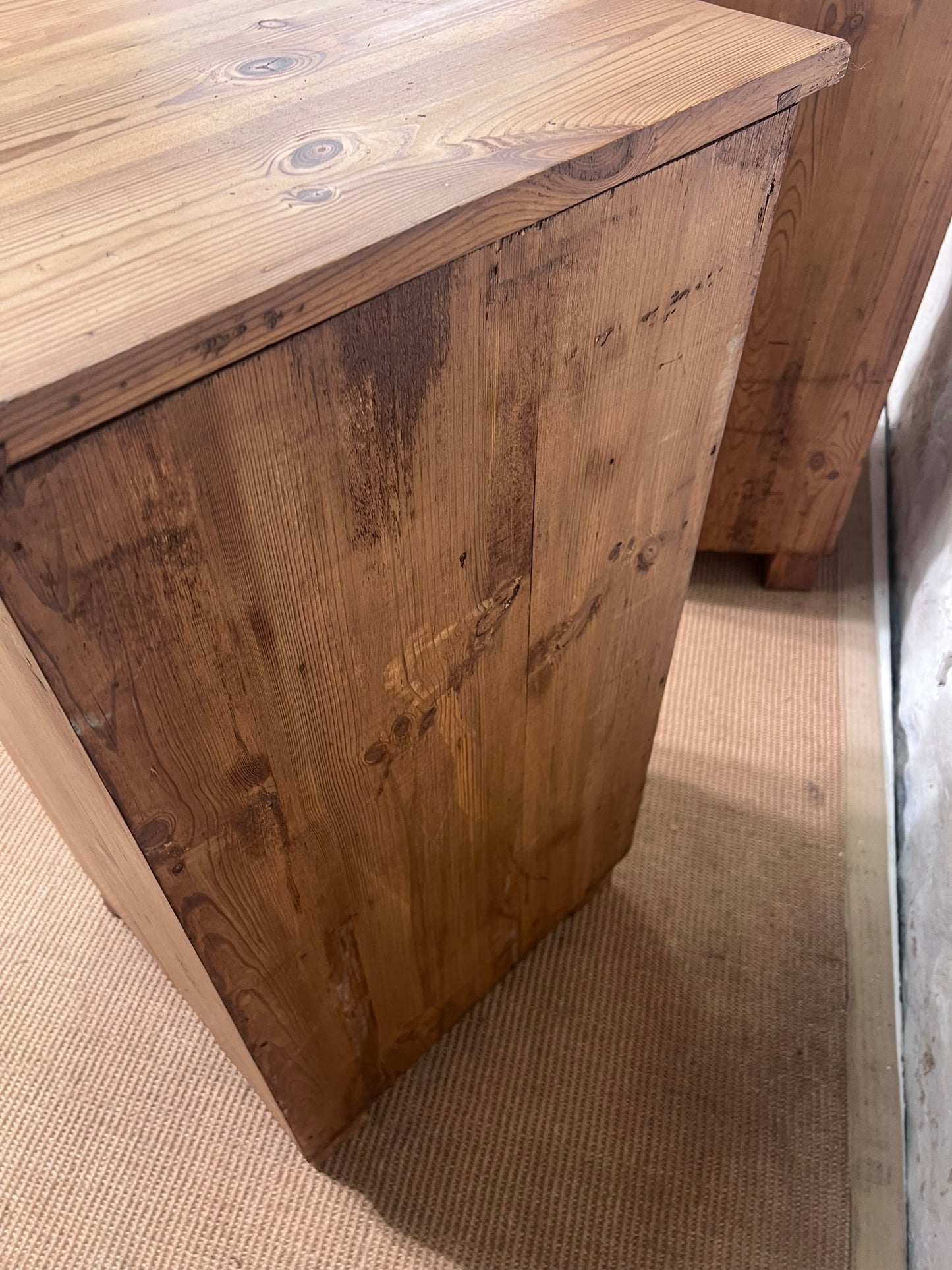 Pair of Antique Pine Bedside Cabinets