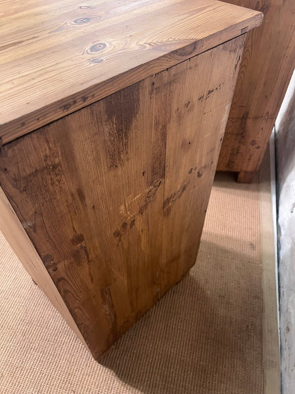 Pair of Antique Pine Bedside Cabinets