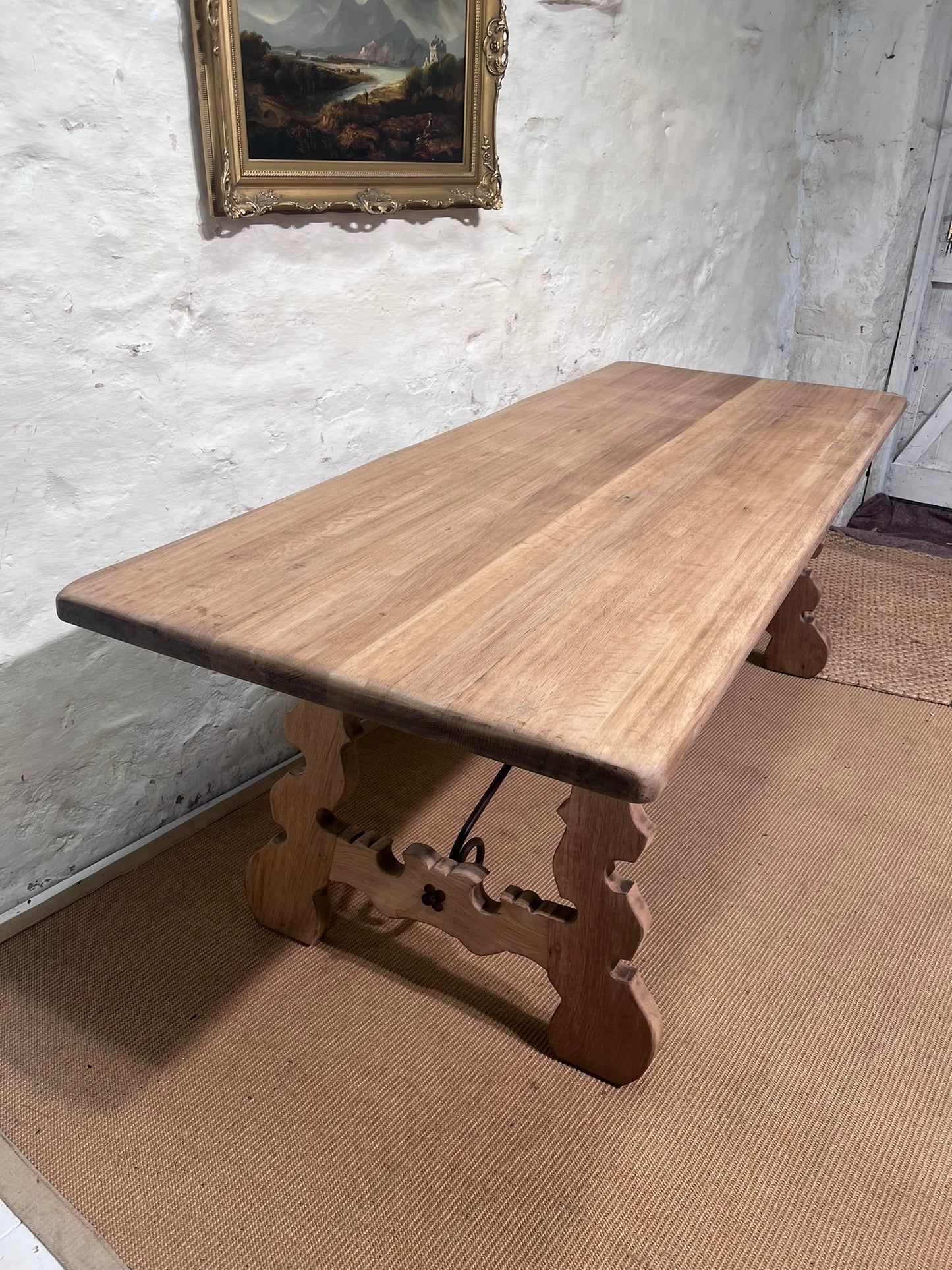 Spanish Natural Oak Table/Desk