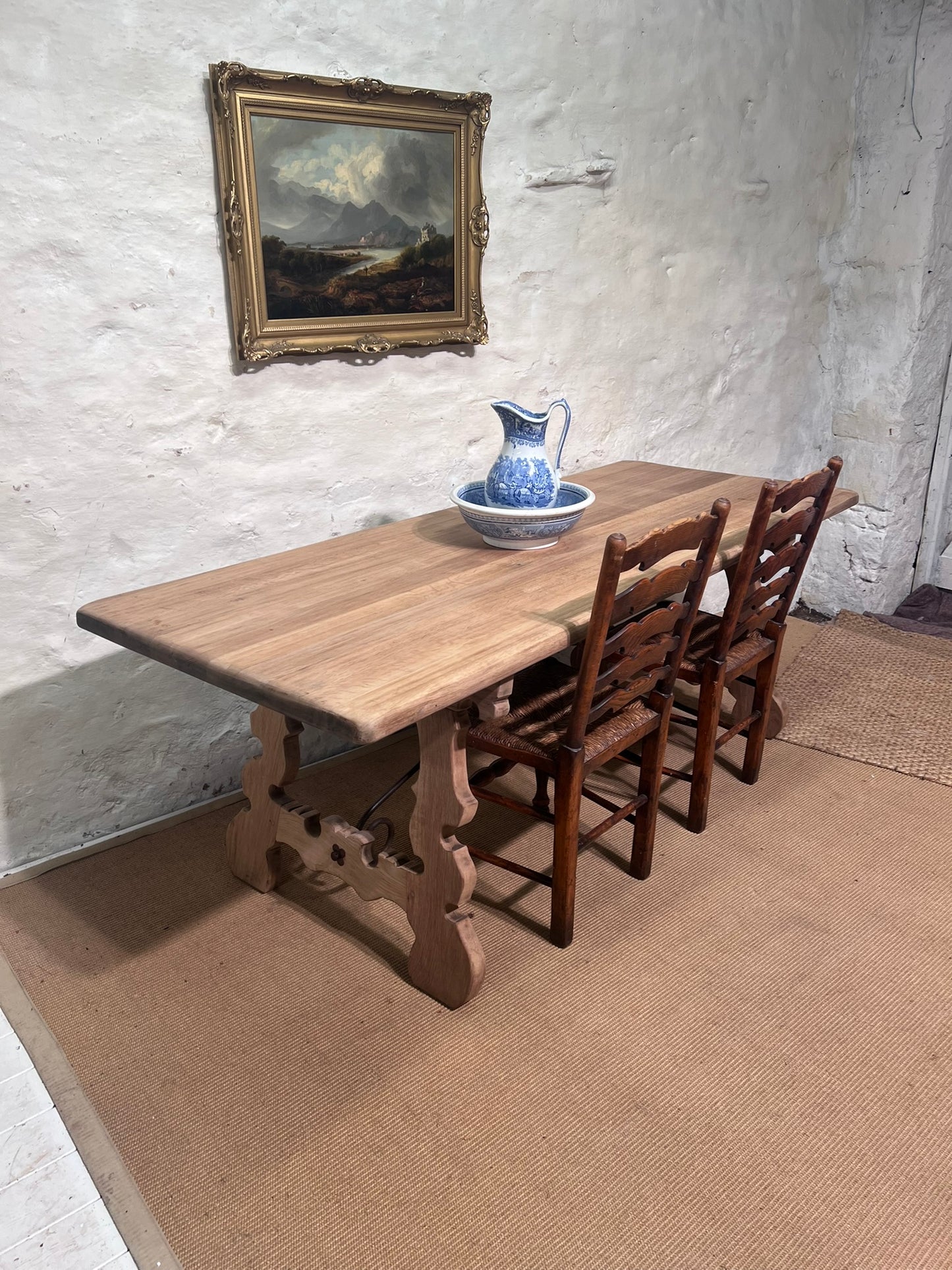 Spanish Natural Oak Table/Desk