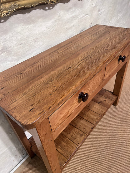 Antique Pine Dresser with Plate Rack