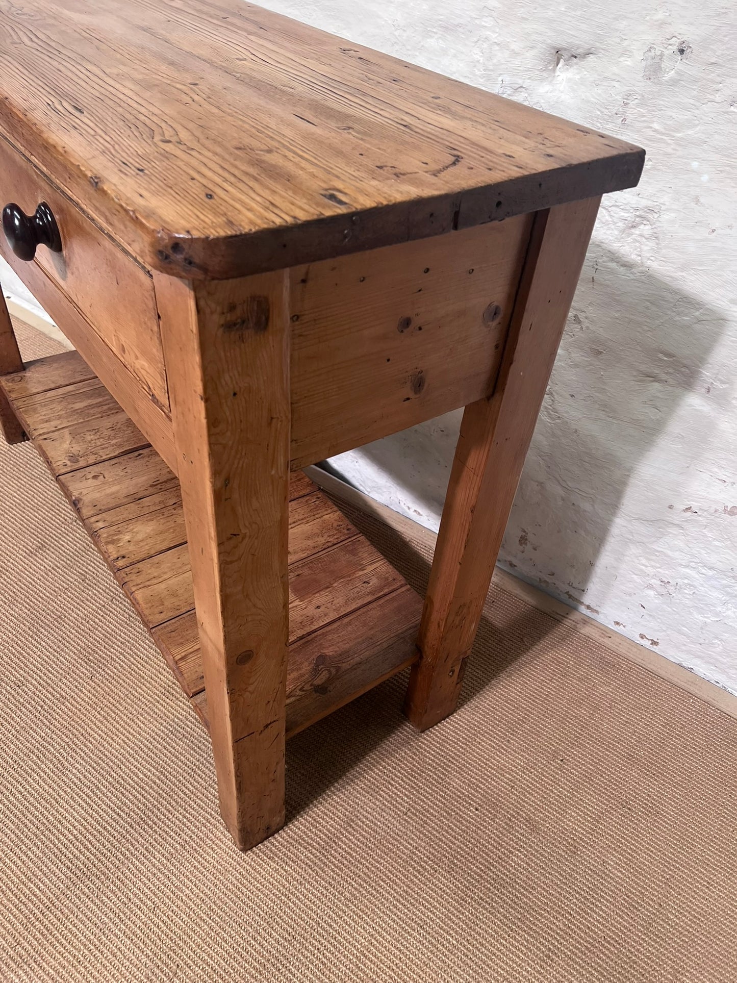 Antique Pine Dresser with Plate Rack