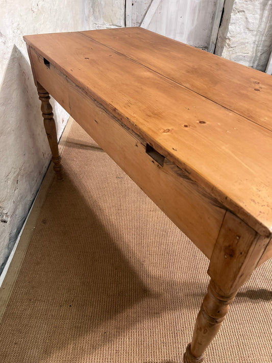 Antique Pine Side Table / Desk
