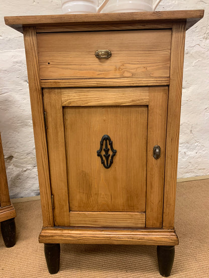 Pair of Pine Bedside Cabinets