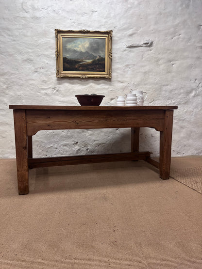 Pine and Oak Work Table / Island
