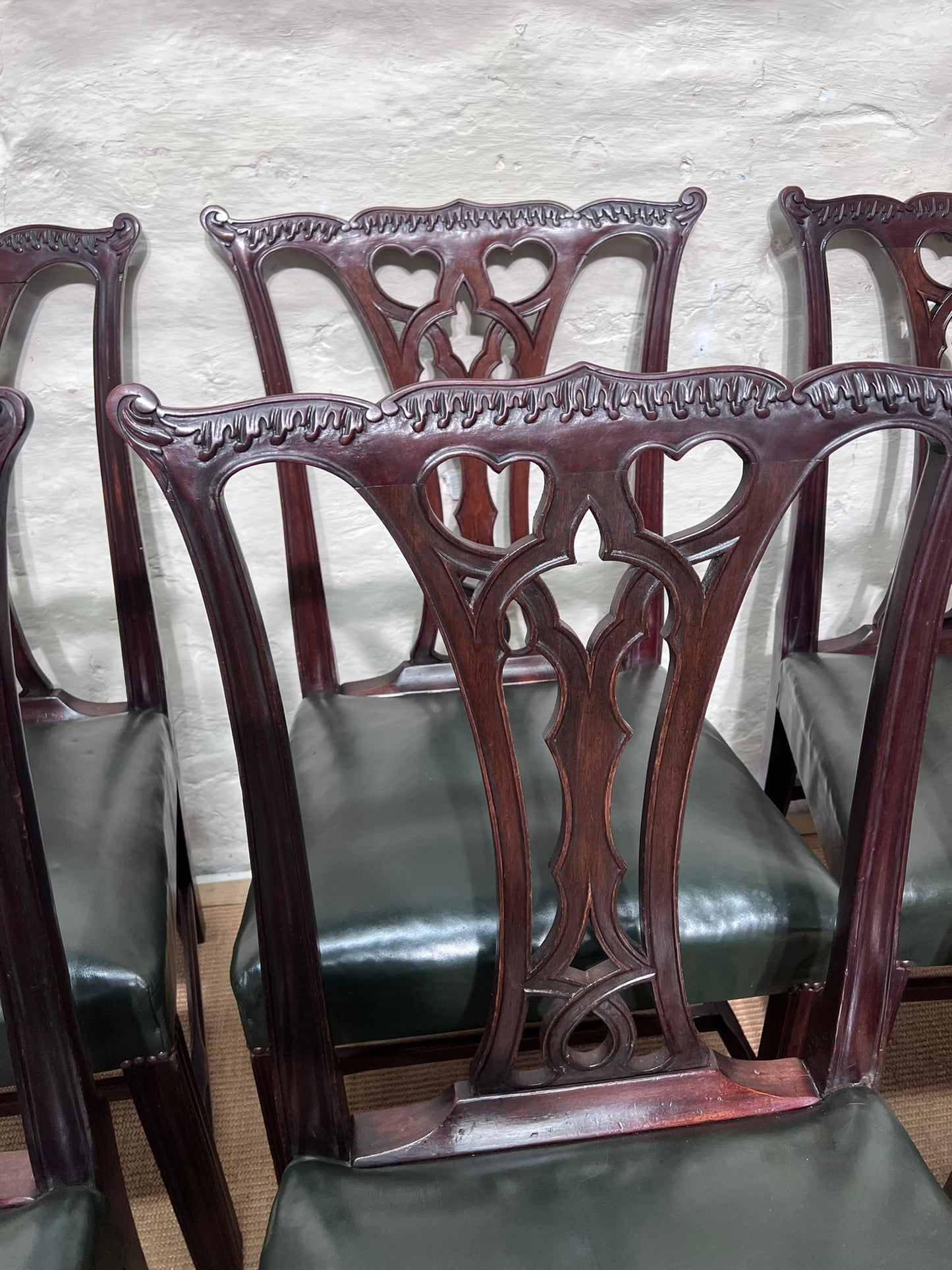 Set of 7 Mahogany Chippendale Chairs