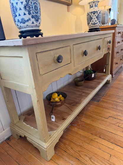 Hand Made Painted Pine Server/Buffet