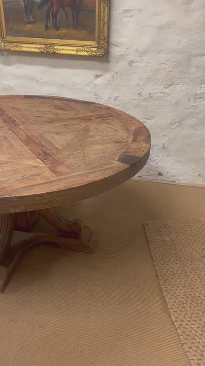 Round Pedestal Dining Table