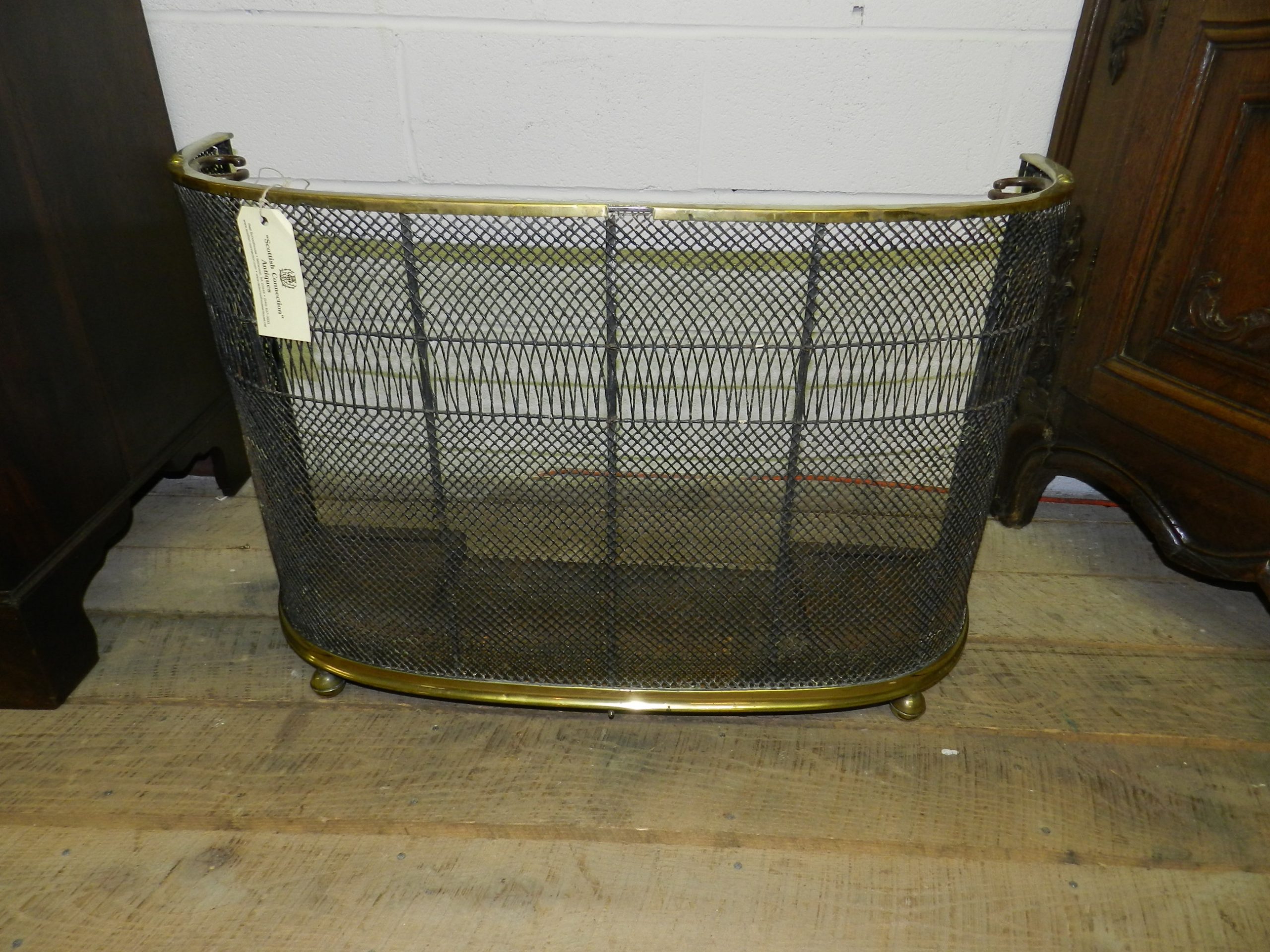 Brass Fire Guard The Red Schoolhouse Red Schoolhouse Antiques